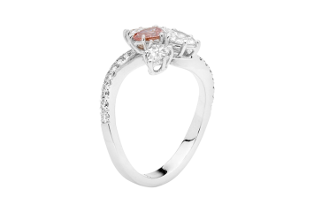 Pear brilliant cut diamond ring available in white gold or platinum. Available in White Gold, Yellow Gold, Rose Gold or Platinum