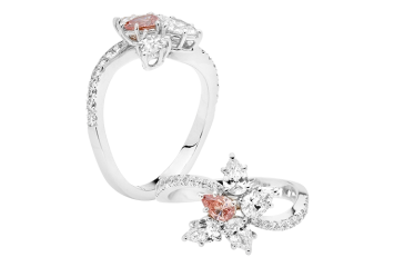 Pear brilliant cut diamond ring available in white gold or platinum. Available in White Gold, Yellow Gold, Rose Gold or Platinum