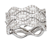 Designer Pave’ Set Diamond Ring
