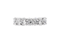 Oval brilliant cut Eternity ring available in white gold or platinum. Available in White Gold, Yellow Gold, Rose Gold or Platinum