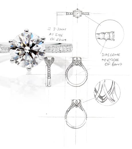 bespoke ring sketches