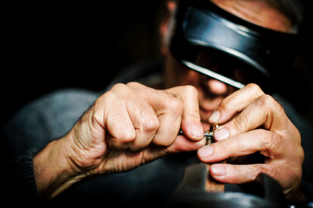 Jeweller at work